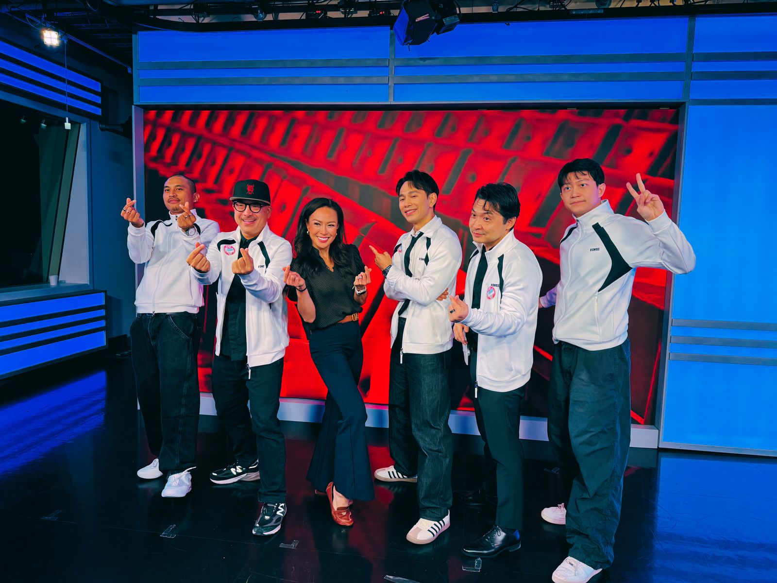 The team performing on the CP24 set